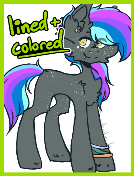 lined + colored ex