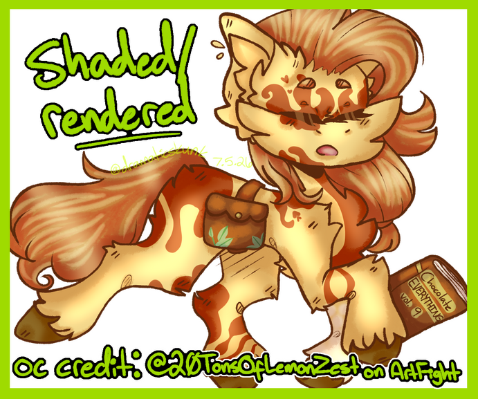 shaded/rendered comm ex | oc credit: @20TonsOfLemonZest on AF
